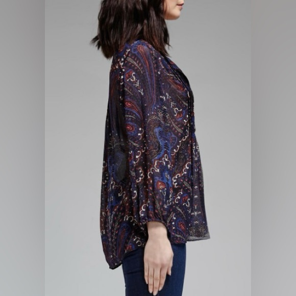 Joie | Vandrea Silk Georgette Blouse | S - Picture 2 of 9